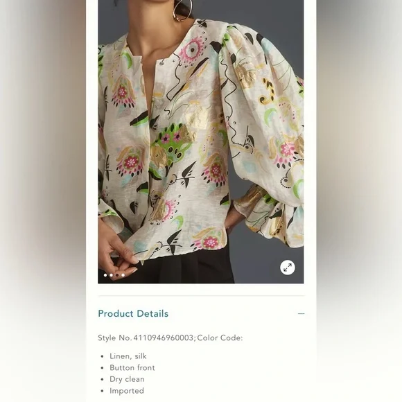 The Cynthia Rowley Love Locket Blouse - Picture 8 of 15